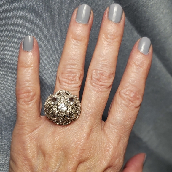 Sterling 925 silver CZ ring - Picture 1 of 4